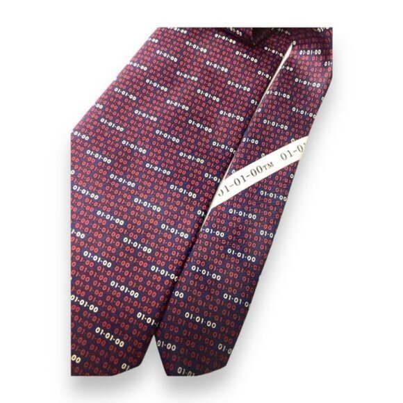 VTG 01-01-00 Mens The Mark of the Millennium Y2K Handmade Necktie - Picture 4 of 6